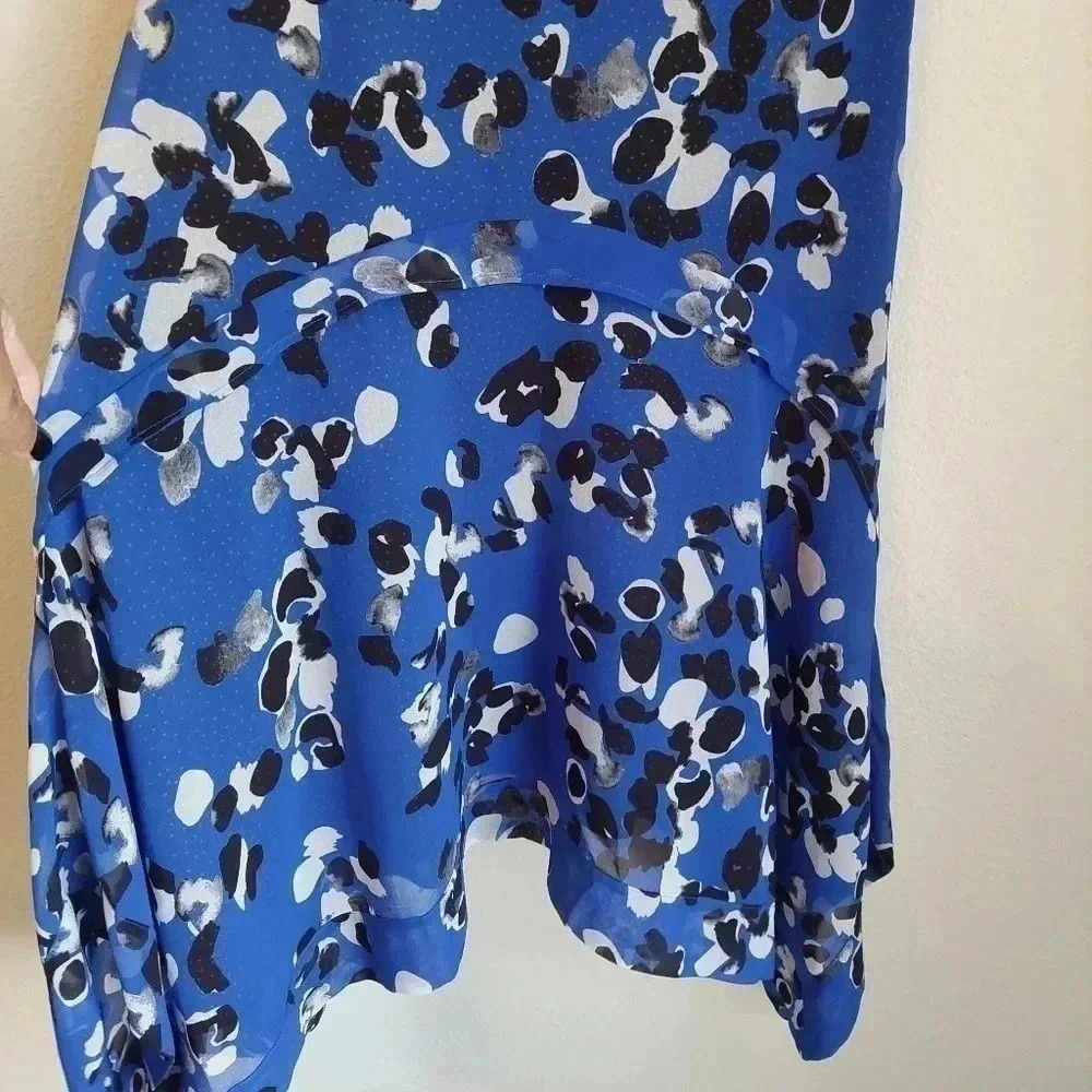 Cabi Untamed Floral Print Blue Dress XS Style #5576 - Picture 6 of 9